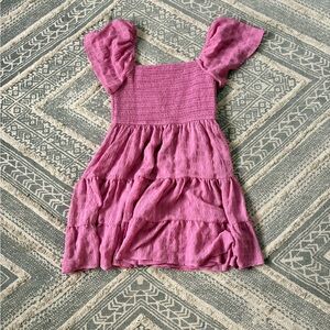 Rewind Pink Flutter Sleeve Kids Dress
